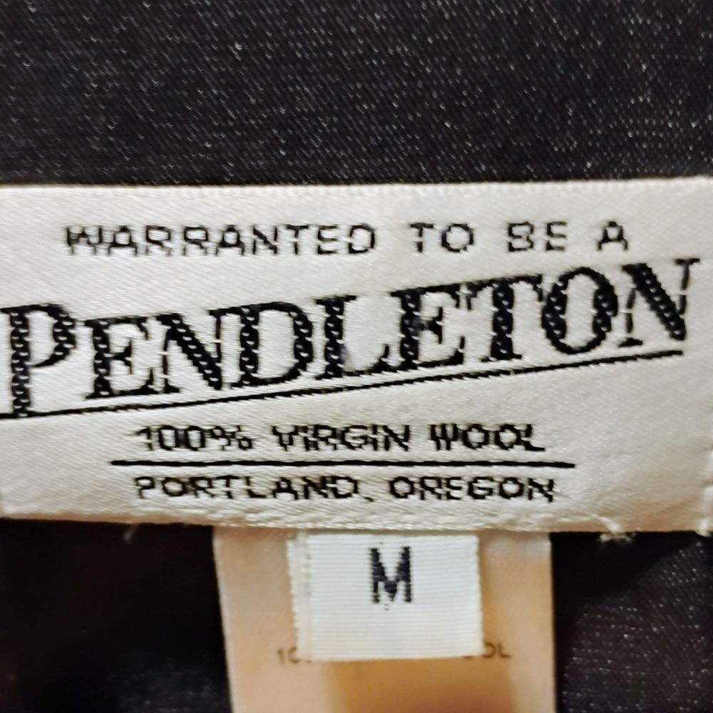 Pendleton Women's Green Blue Plaid Celebration Tartan Wool Zip Front Jacket M - Picture 14 of 15